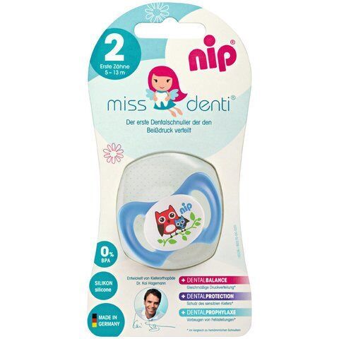 Пустышка NIP Miss Denti 2 5-13 месяцев 31801
