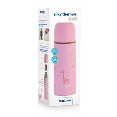 Термос для жидкостей Miniland Silky Thermos Pink 350ml 89217