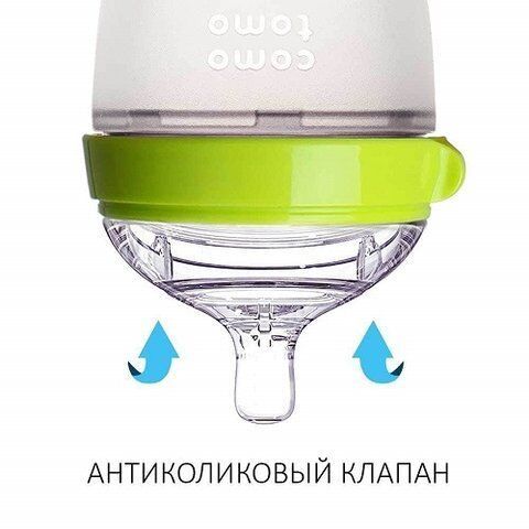 Набор антиколиковых бутылочек Comotomo 250мл (Green)