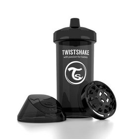 Чашка-непроливайка Twistshake 360мл (черный)