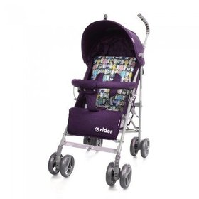 Прогулянкова Коляска-тростина Babycare Rider BT-SB-0002 Purple в льне