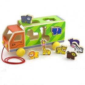 Іграшка-сортер Viga Toys Вантажівка з тваринами 50344