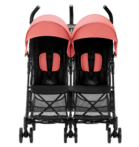 Прогулянкова коляска Britax Holiday Double Coral Peach