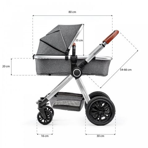 Универсальная коляска 3в1 Kinderkraft Veo Gray