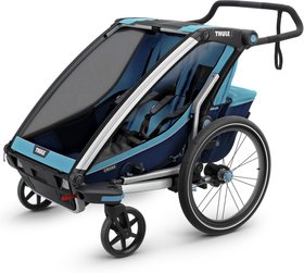 Мультиспортивная двухместная коляска Thule Chariot Cross2 Blue