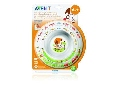 Набор детских тарелок Avent 2 шт 6+ SCF708/00
