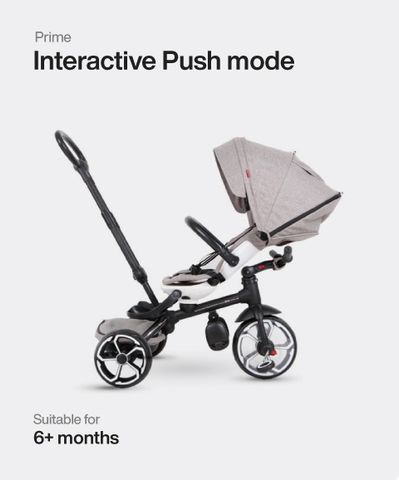 Триколісний дитячий велосипед QPlay Prime EVA T561 Grey