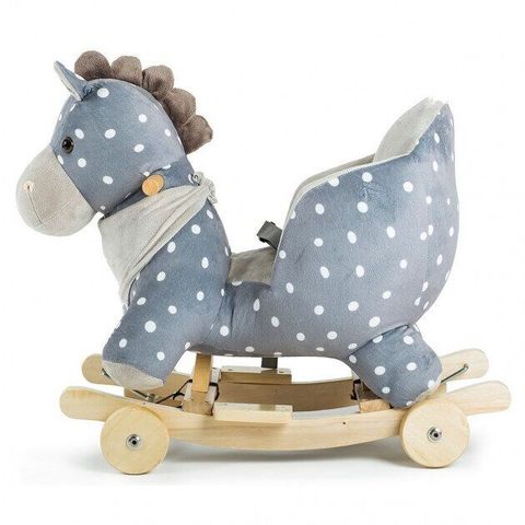 Лошадка-качалка с колесиками Kinderkraft Gray