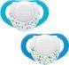 Пустышка Chicco Physio Compact (силикон) 6-12м (2 шт) голубой