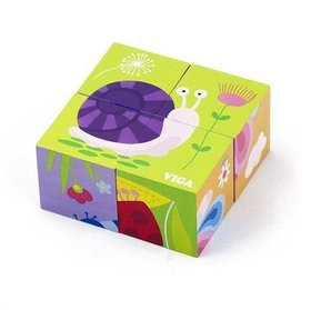 Пазл-кубики Viga Toys Насекомые (50160)