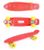 Детский скейтборд GO Travel (красный - желто-горячие колеса)