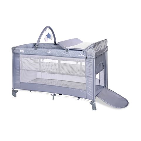 Манеж-кровать Lorelli Torino 2L Plus Silver blue