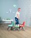 фото Дитячий стільчик зі спинкою Smoby бірюзово-білий 880109