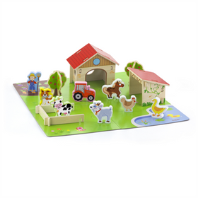 Игровой набор Viga Toys Ферма 30 элементов (50540)