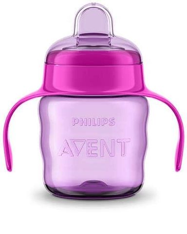 Чашка-непроливайка Avent з м'яким носиком рожева 200 мл 6+ 1 шт. SCF551/03 SCF551/03