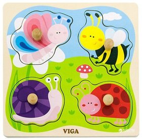 Рамка-вкладыш Viga Toys Насекомые (56437)
