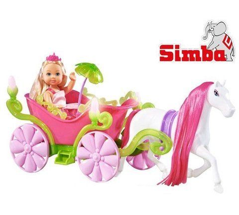 Кукла Evi и сказочная карета с конем Simba 5735754