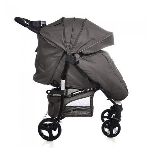 Прогулянкова коляска Babycare Swift BC-11201 Dark Grey в льне