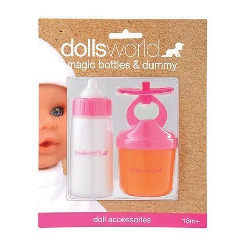 Игрушечный набор бутылочек и соска-пустышка для куклы DollsWorld