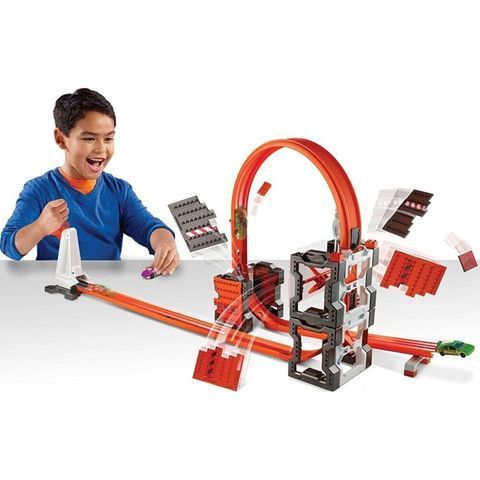 Трек Hot Wheels Ударная Волна Track Builder Construction Crash Kit