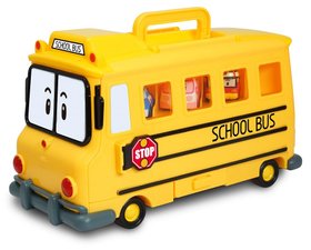 Robocar Poli Кейс-гараж школьный автобус Скулби 83148