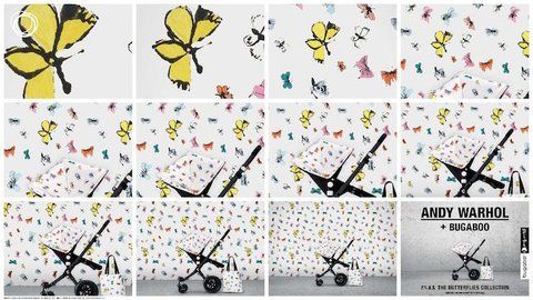 Набор аксессуаров Bugaboo Donkey Andy Warhol (Butterflies/Blue)