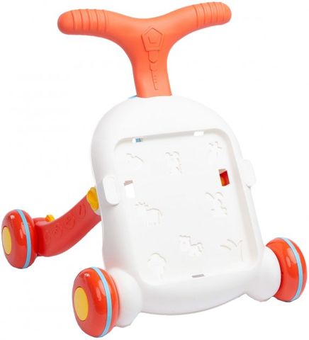 Ходунки на колесах ігровий розвиваючий столик 2в1 Caretero Spark Orange