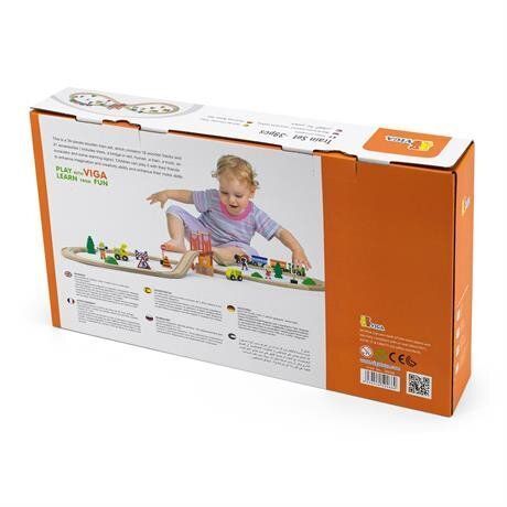 Дерев'яна залізниця Viga Toys 50266