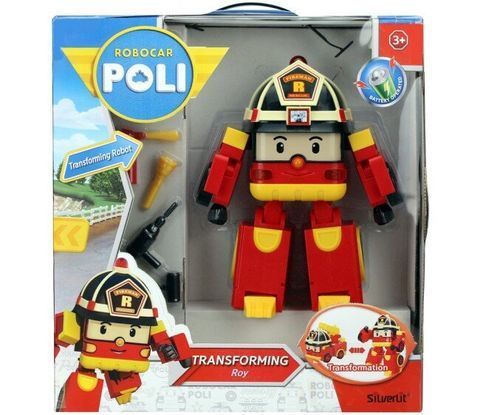 Robocar Poli Рой мега-трансформер с подсветкой и сиреной 83284
