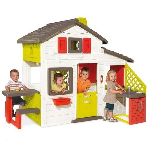 Детский домик с кухней и подачей воды Smoby Friends (810201)