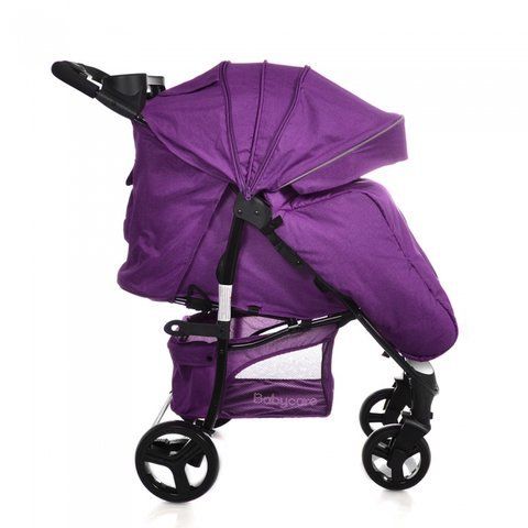 Прогулянкова коляска Babycare Swift BC-11201 Purple в льне