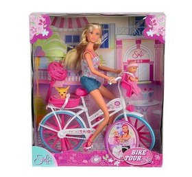 Кукла Steffi с малышом и чихуахуа на велосипеде Simba 5739050