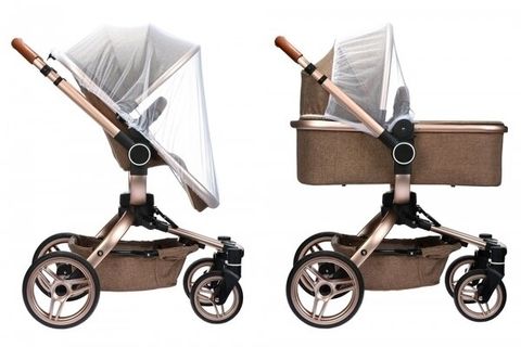Универсальная коляска 2в1 Miqilong V-Baby X159 Бежевая X159-02