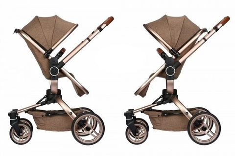 Универсальная коляска 2в1 Miqilong V-Baby X159 Бежевая X159-02