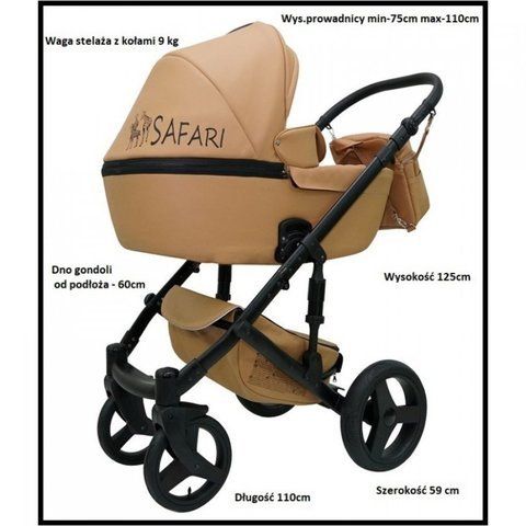 Универсальная коляска 2в1 Mikrus Safari 14