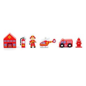 Набір для залізниці Viga Toys Пожежна станція 50815