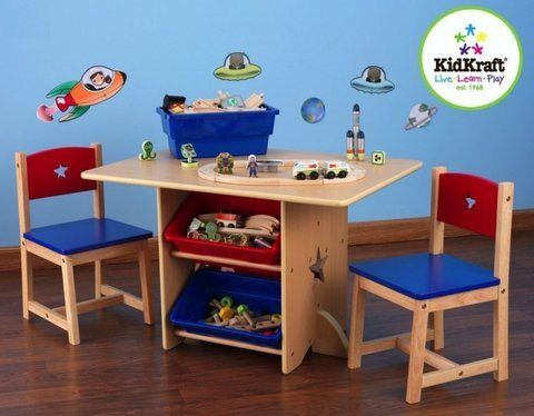 Детский стол с ящиками и двумя стульчиками Star Table&Chair Set KidKraft (26912)
