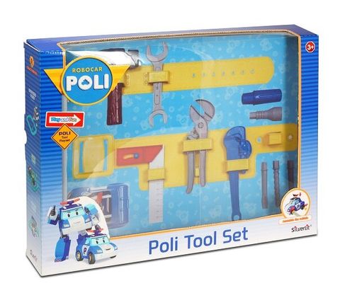 Robocar Poli Набор инструментов на пояс с машинкой Поли 83029s