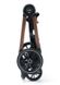 фото Універсальна коляска 2в1 Cam Techno Milano чорний з квітковим принтом/рама під дерево 805T/V96/978/551K