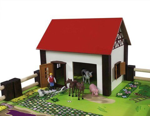 Игровой набор-конструктор Ферма с животными Eichhorn 4308