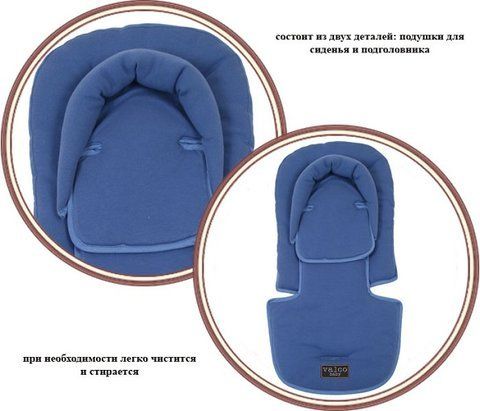 Вкладыш-матрасик Valco baby All Sorts Seat Pad (Blue)