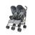 Прогулочная коляска для двойни 4Baby Twins Grey