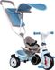 фото Трехколесный велосипед с козырьком, багажником и сумкой Smoby Pico Baby Balade голубой 741400