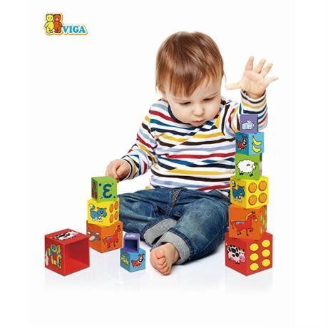 Набор кубиков Viga Toys Пирамидка 59461