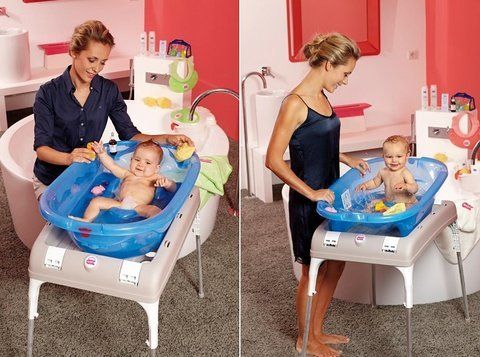 Подставка под детскую ванночку OK Baby (серый)