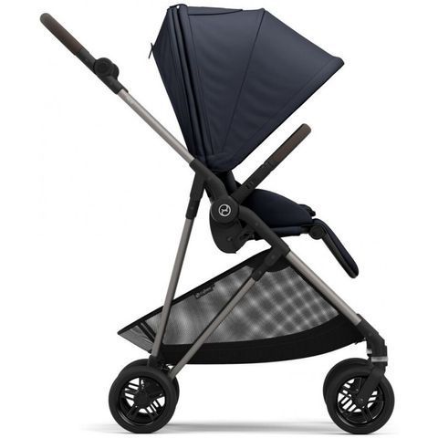 Прогулочная коляска Cybex Melio Dark Blue (с бампером)