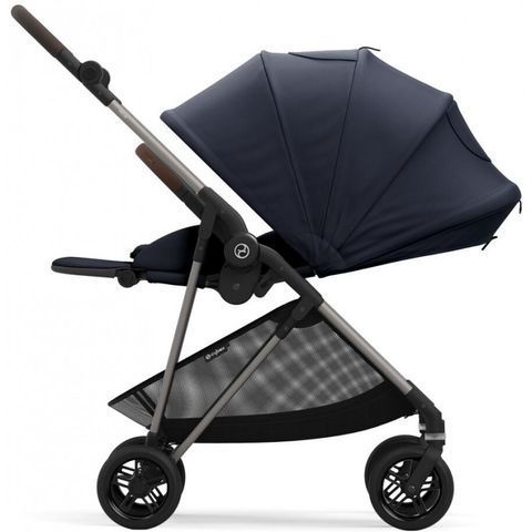 Прогулочная коляска Cybex Melio Dark Blue (с бампером)