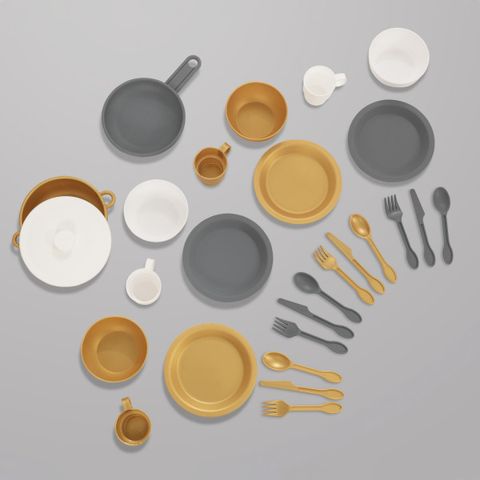 Игровой набор посуды Modern Metallics KidKraft 63532