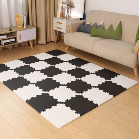 Розвиваючий килимок-пазл Kinderkraft Luno Black
