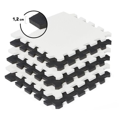 Розвиваючий килимок-пазл Kinderkraft Luno Black